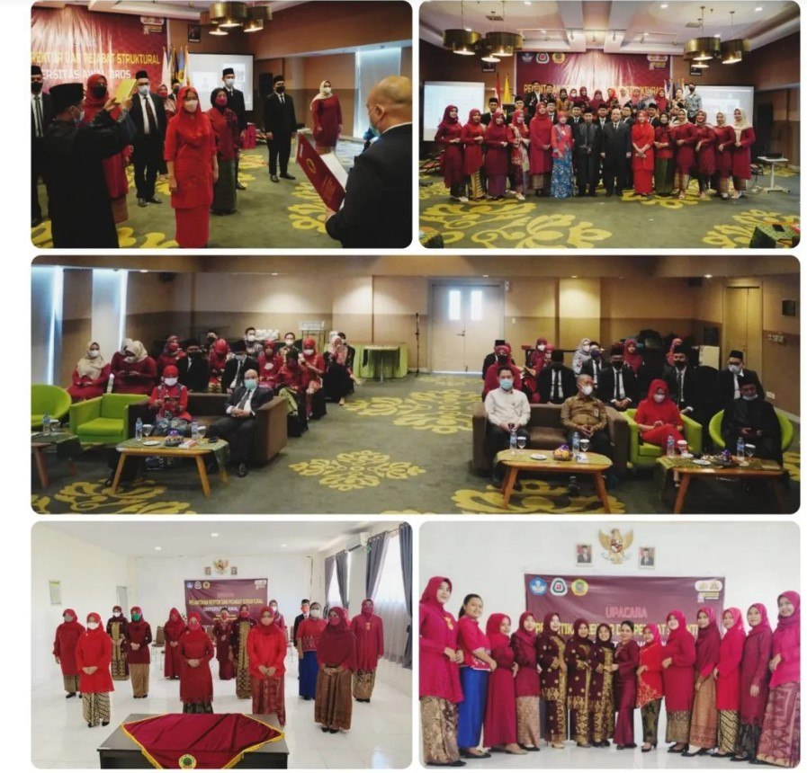 PELANTIKAN REKTOR DAN PEJABAT STRUKTURAL UNIVERSITAS AWAL BROS